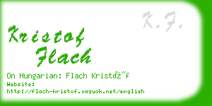 kristof flach business card